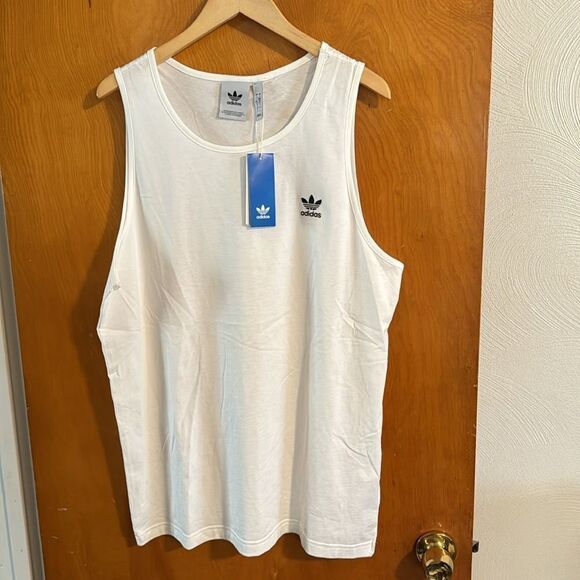 Adidas Tank Top Mens Large White - Picture 1 of 2